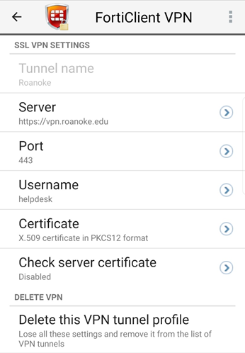 checkpoint vpn client android