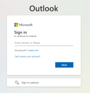 Outlook Sign-In Page 